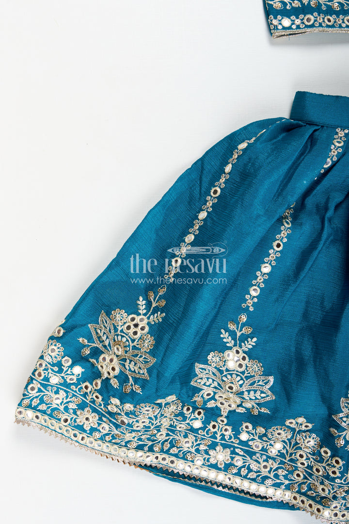 Partywear Lehenga for Girls Embroidered Blouse Set