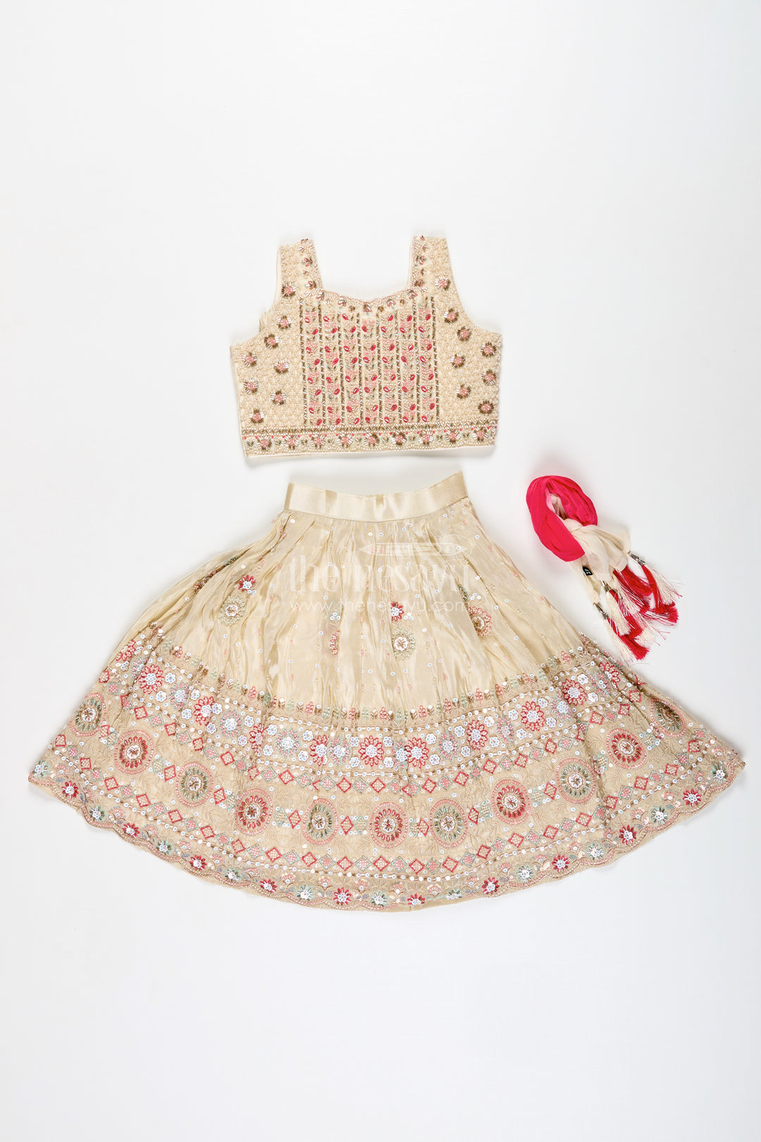 Reception Lehenga for Girls Sequinned Party Look