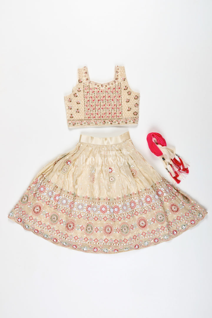 Reception Lehenga for Girls Sequinned Party Look