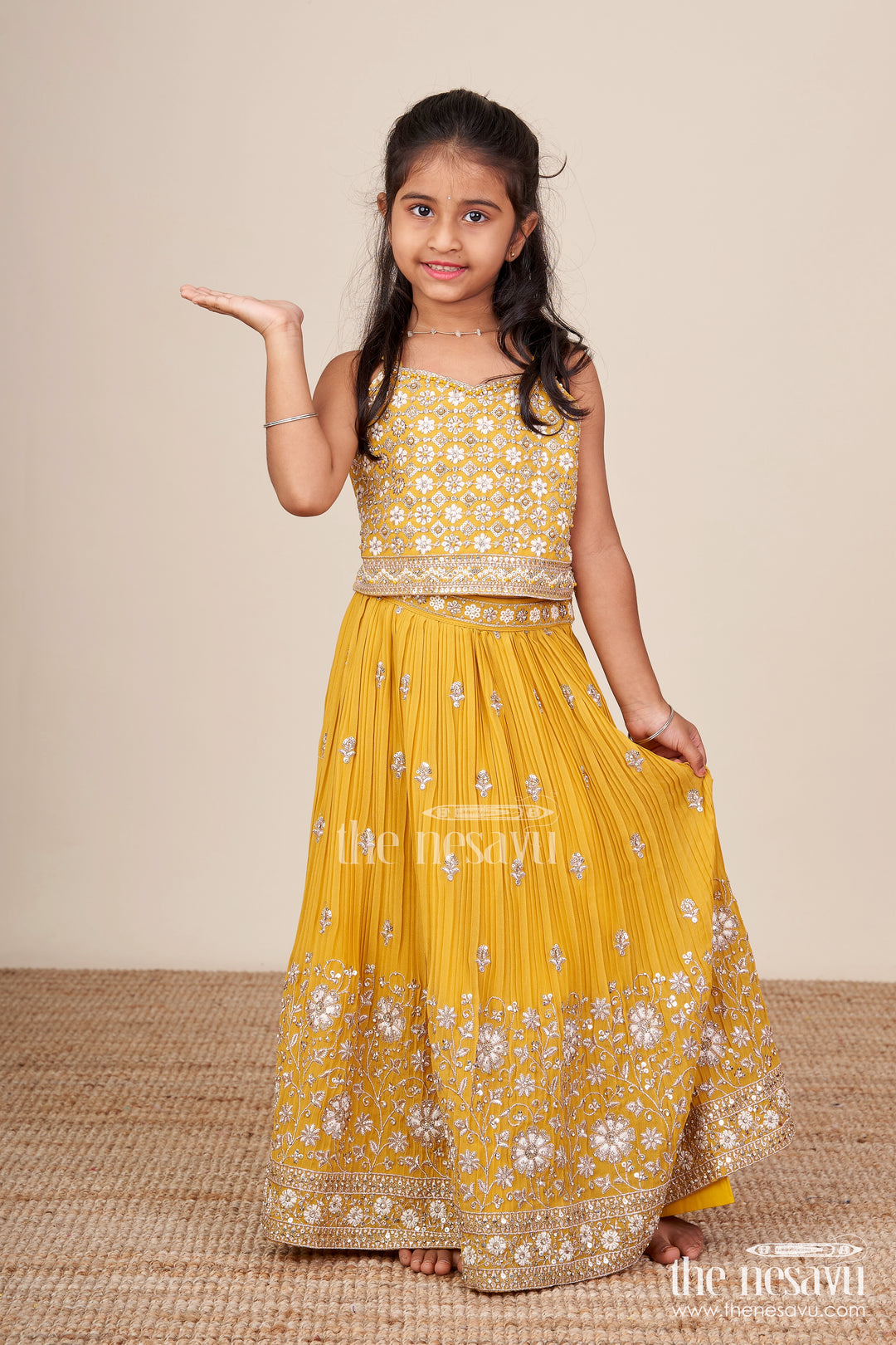 Girls Georgette Lehenga Choli for Festive Events and Dance Programs