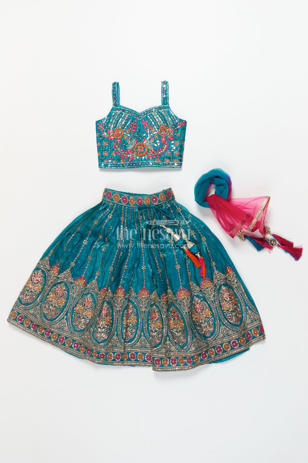 Baby Girl Lehenga Choli Set for Weddings and Festive Functions