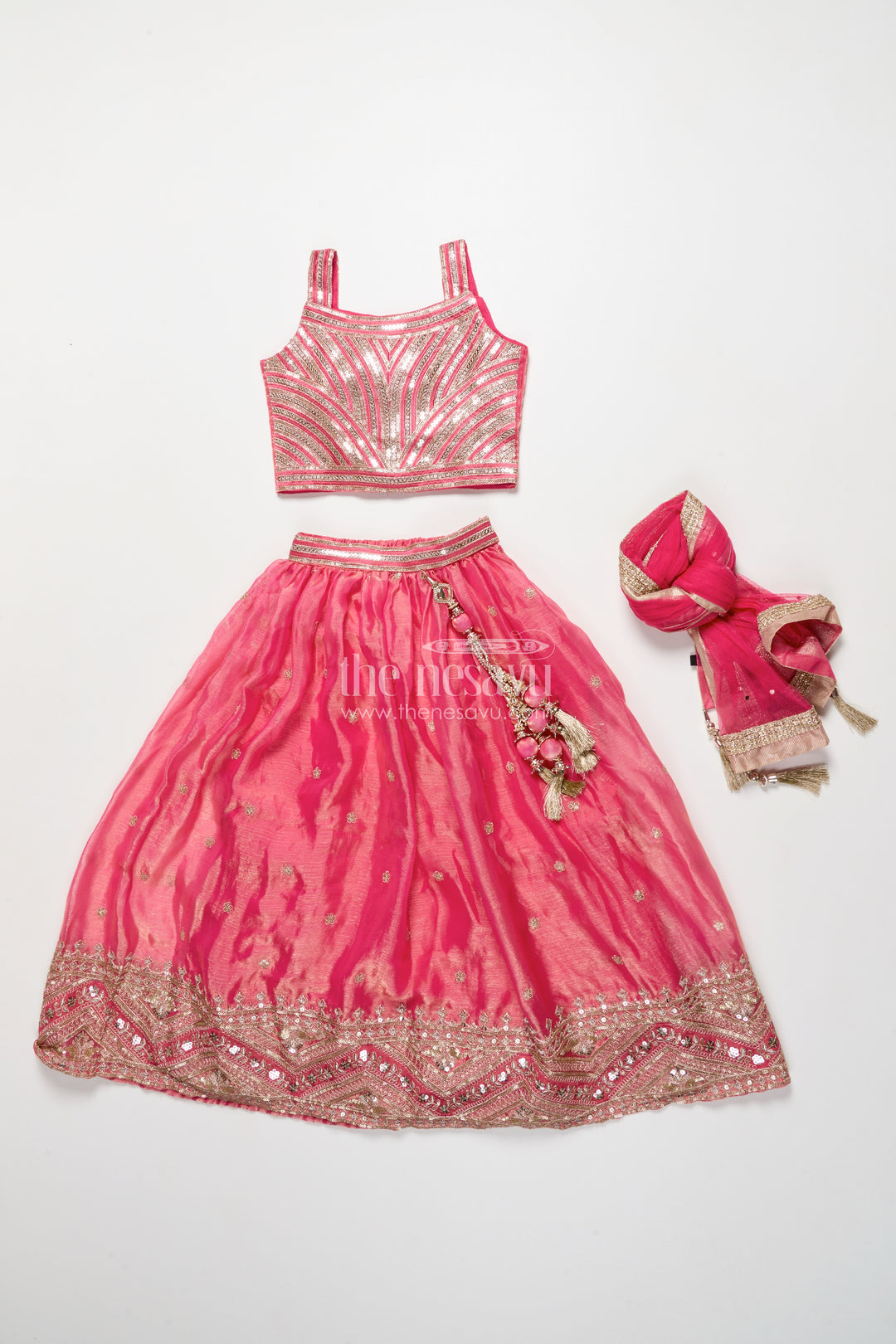Girls Lehenga Choli Set for Weddings and Festive Occasions