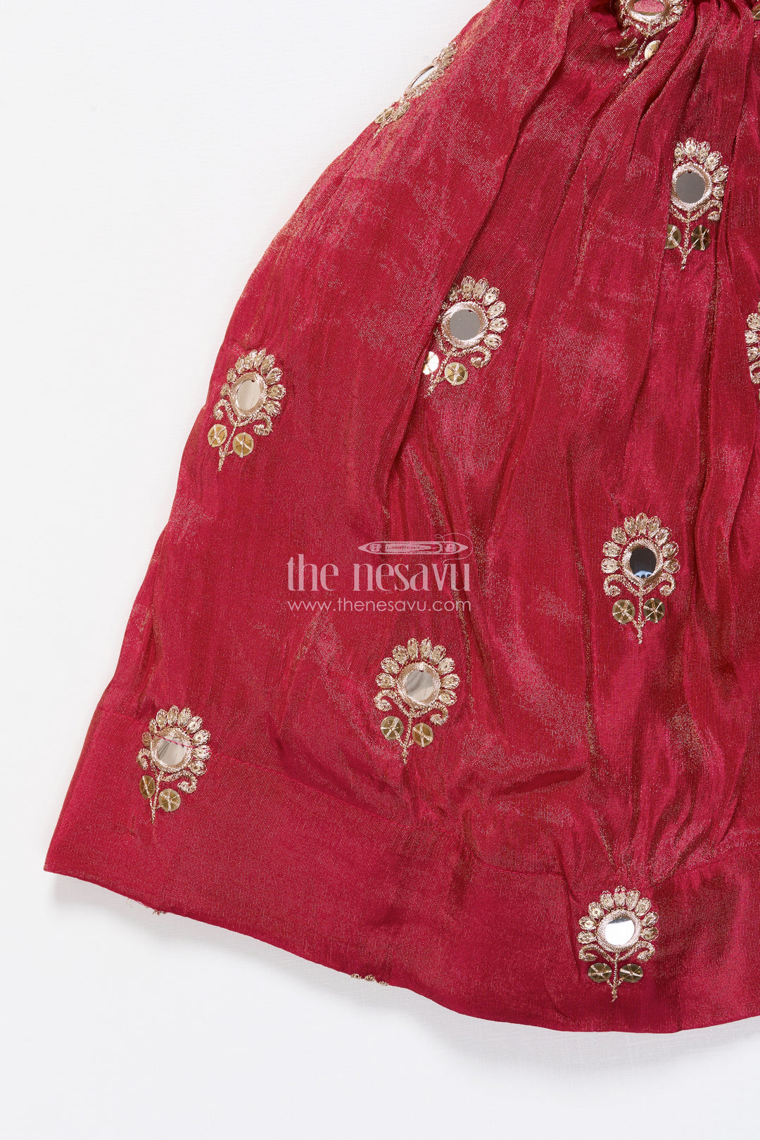 Toddler Girl Lehenga Set for Temple Visits and Family Festivals