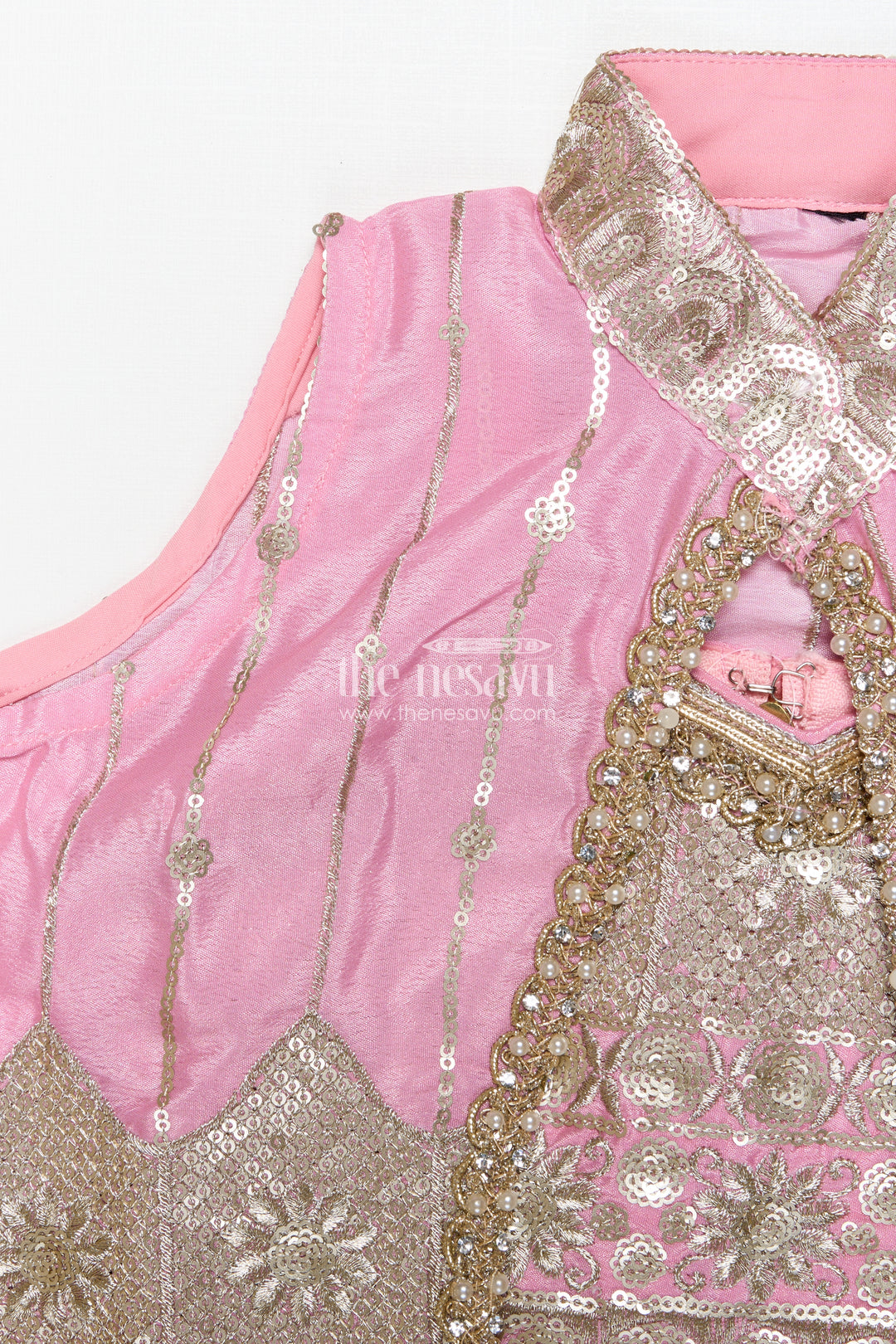 Ethnic lehenga set for girls with jacket top and festive flair