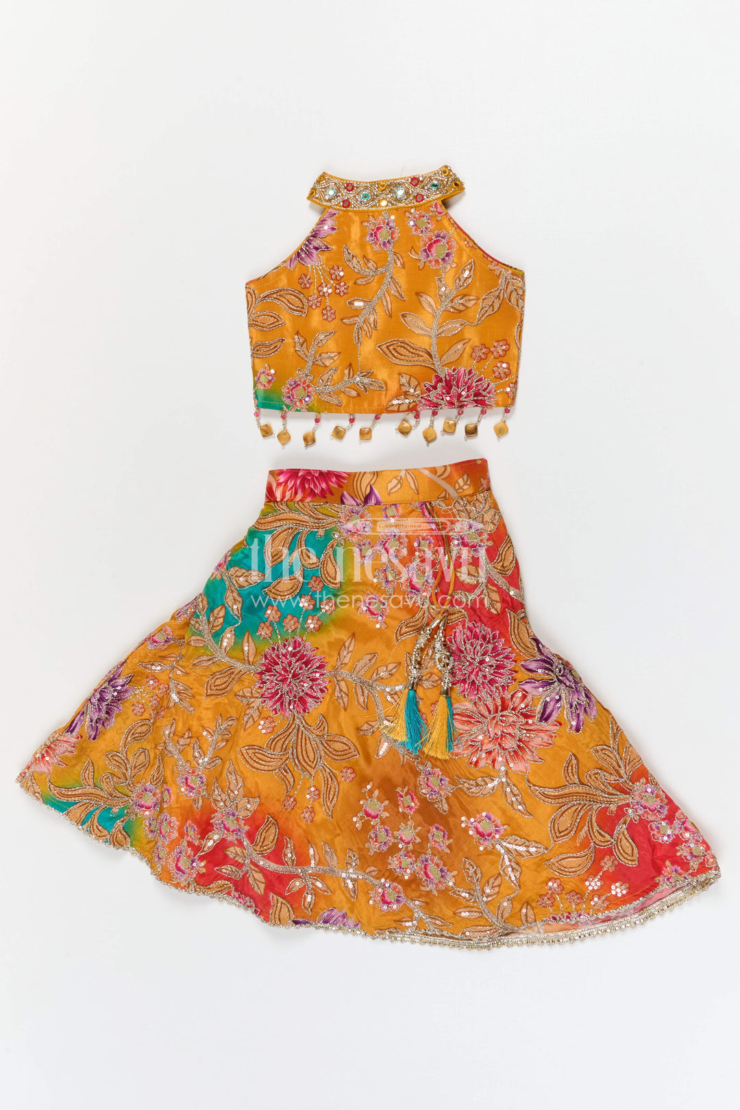 Girls Lehenga Set for Festive Celebrations and Traditional Family Occasions