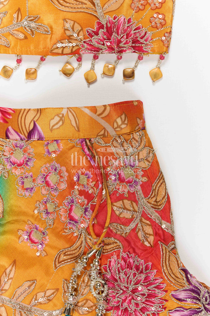 Girls Lehenga Set for Festive Celebrations and Traditional Family Occasions