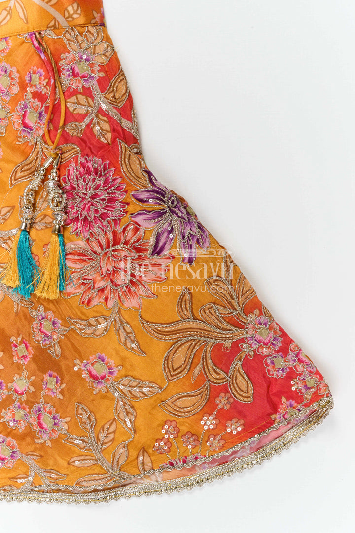 Girls Lehenga Set for Festive Celebrations and Traditional Family Occasions