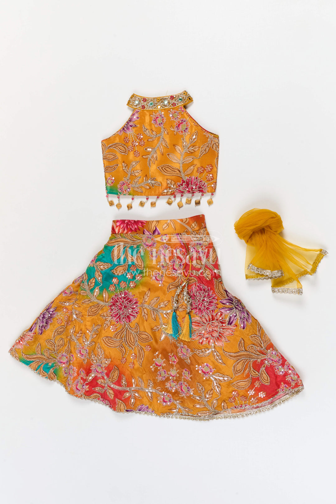 Girls Lehenga Set for Festive Celebrations and Traditional Family Occasions
