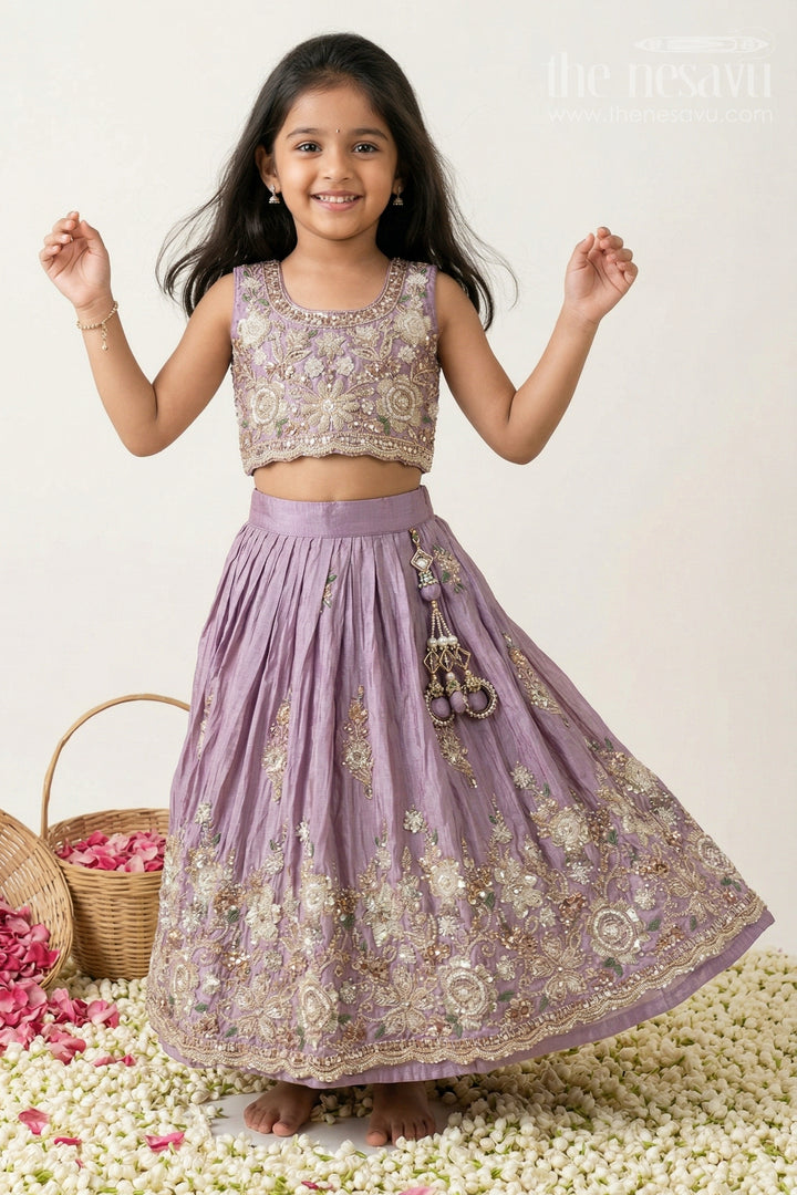 Girls Ethnic Lehenga Outfit for Weddings and Festive Photos