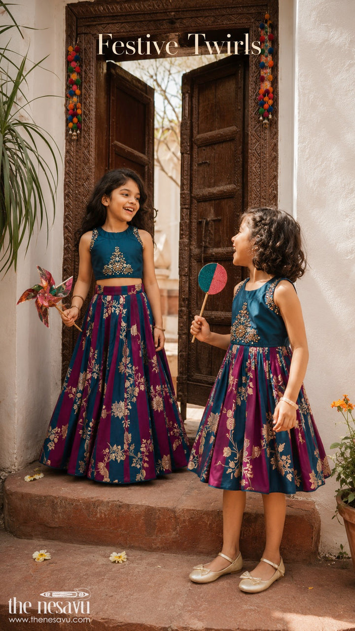 Kids Ethnic Lehenga Set for Cultural Functions and Celebrations