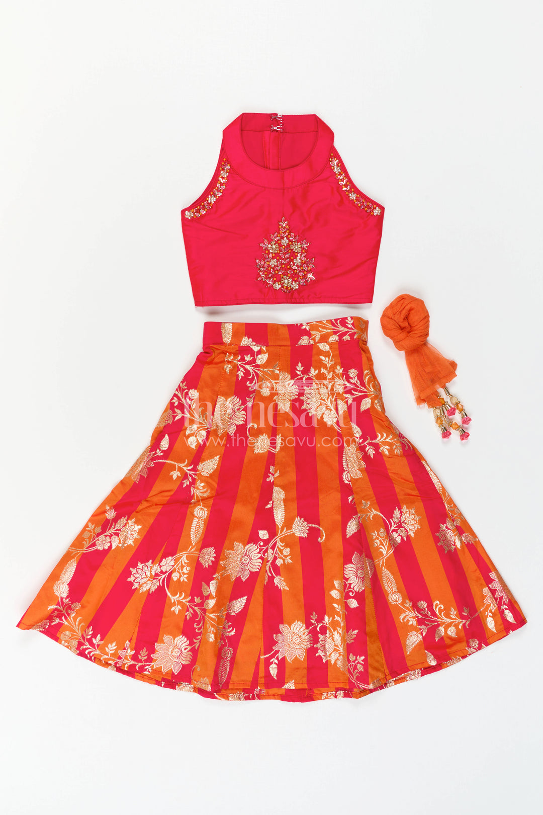 Girls Festive Lehenga Outfit for Family Functions and Photoshoots