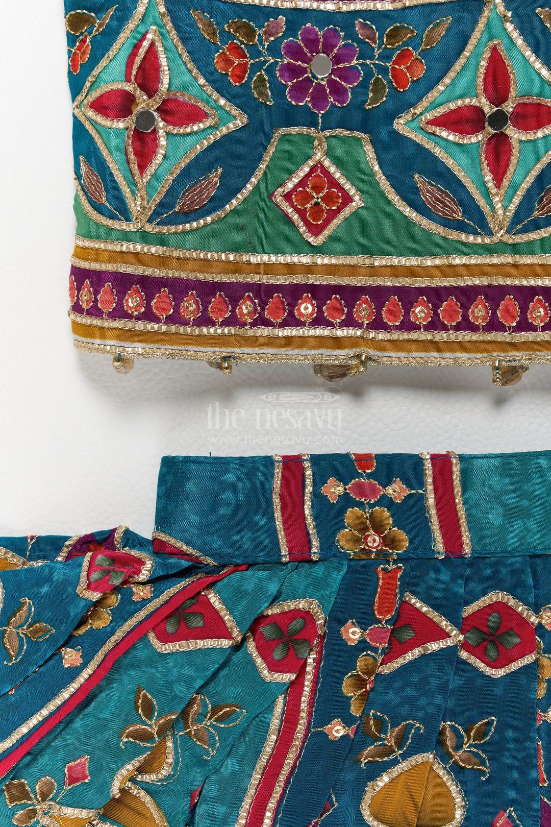 Kids Lehenga Set in Multicolor for Celebrations and Photos