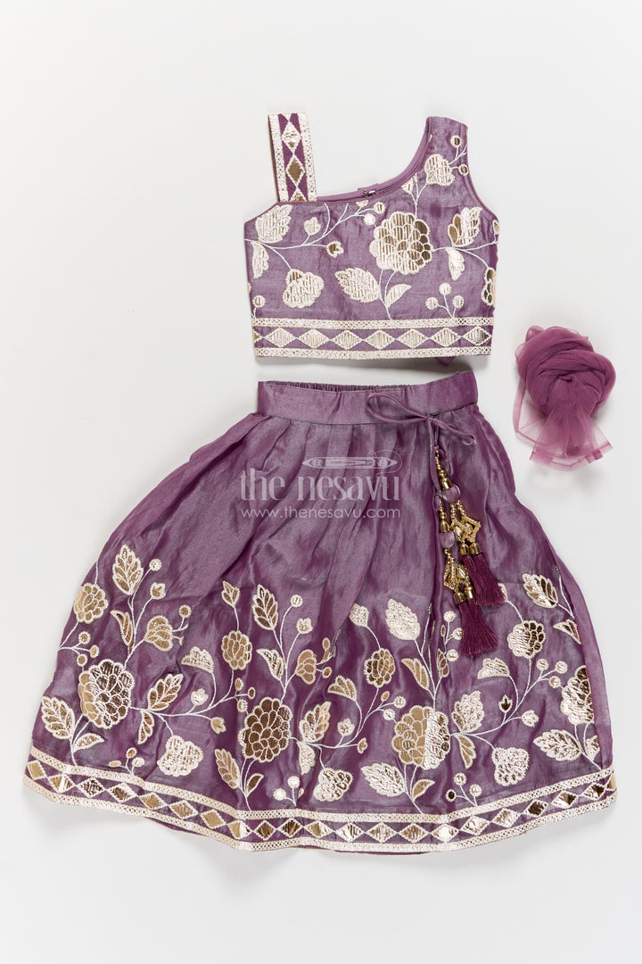Lehenga Choli for Girls with Thread Embroidery for Festive Occasions