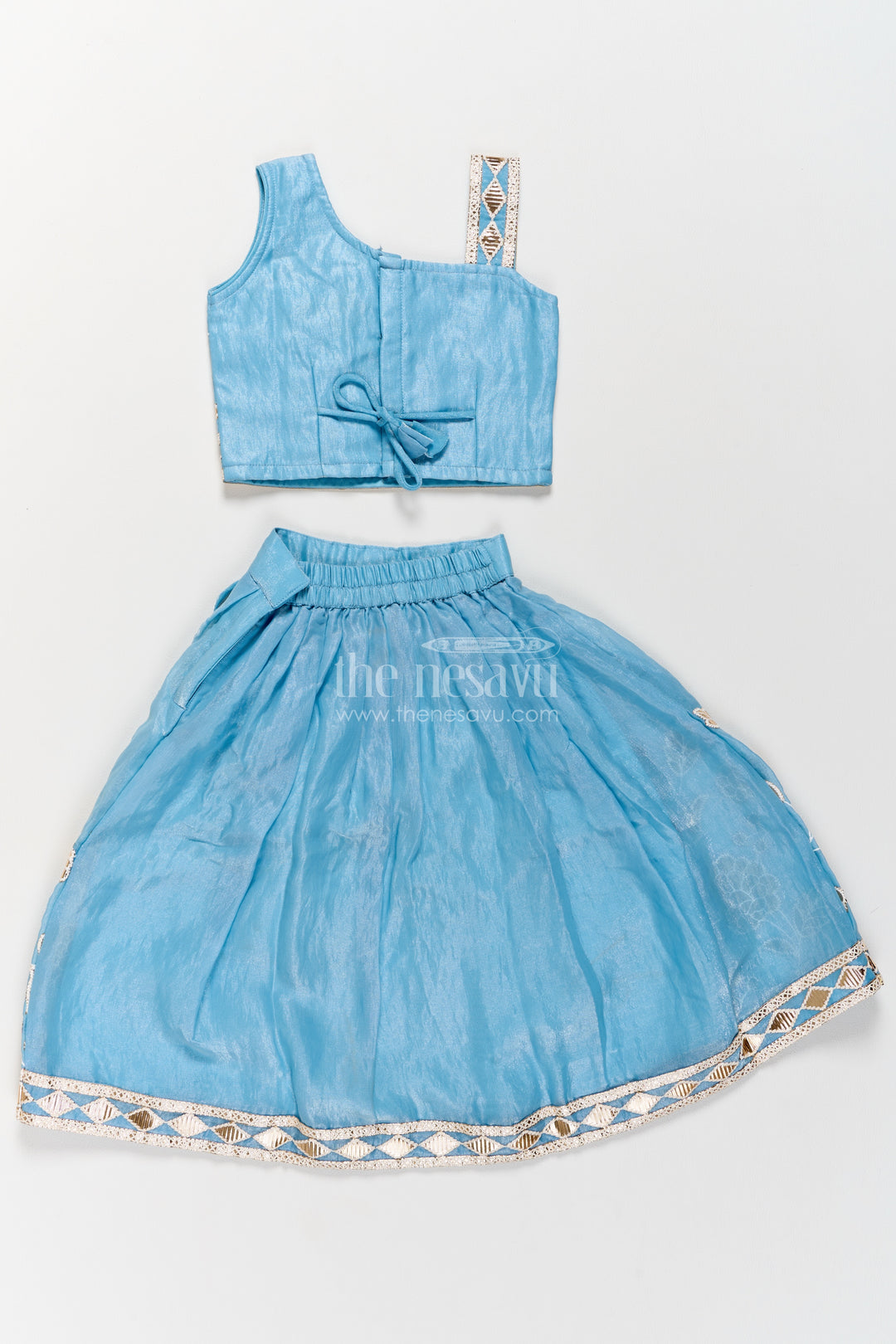 Girls Lehenga Choli with Thread Embroidery for Family Functions