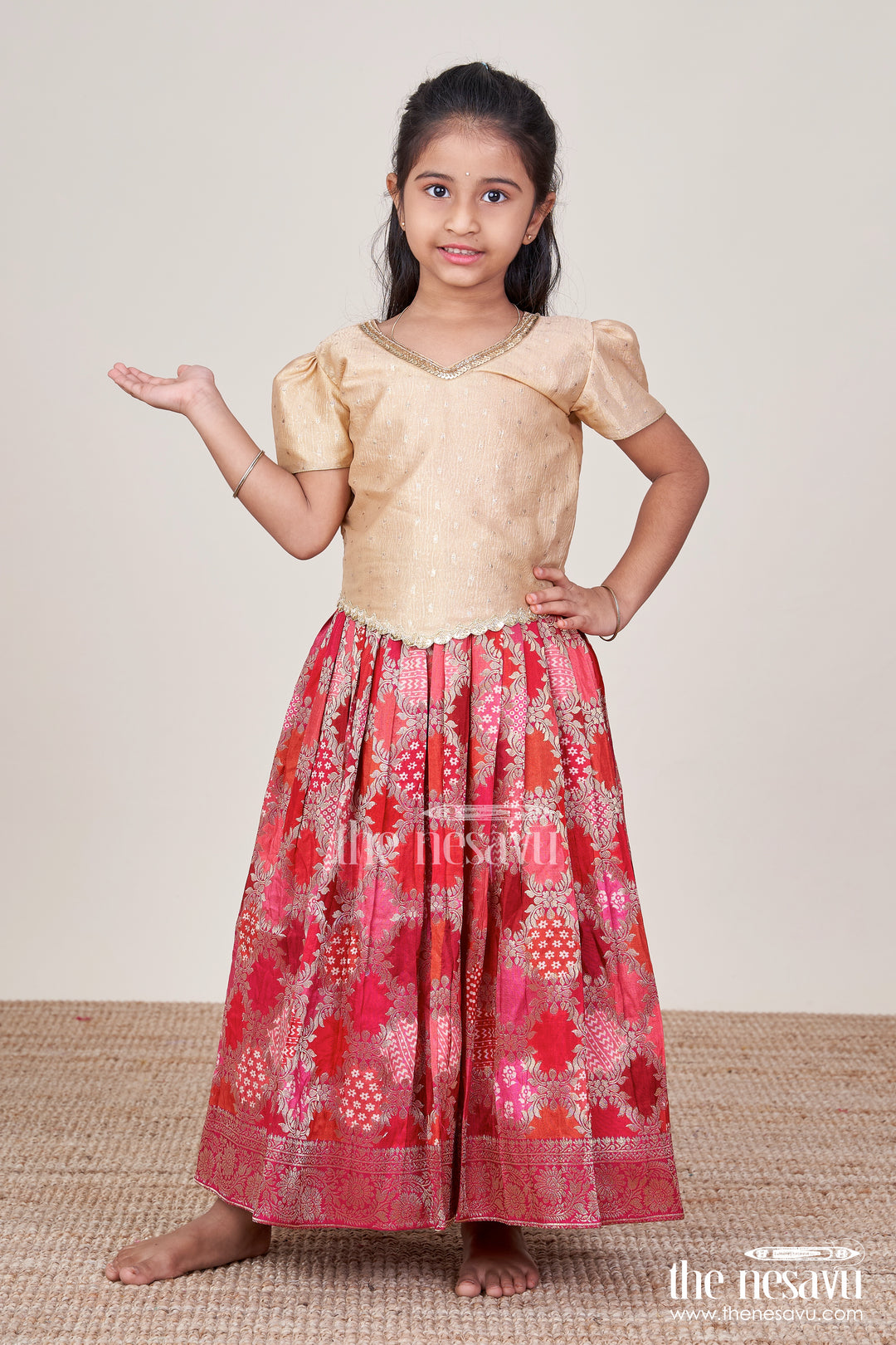 Pattu Pavadai for Baby Girl for Weddings and Naming Ceremonies