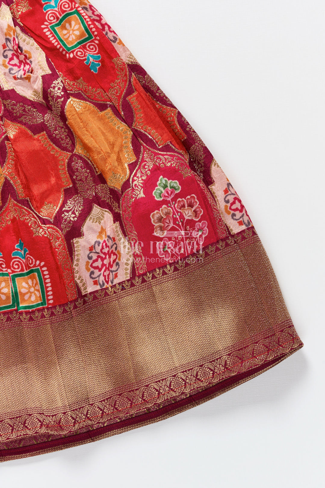 Baby Girl Pattu Pavadai for Traditional Festivals and Naming Ceremony