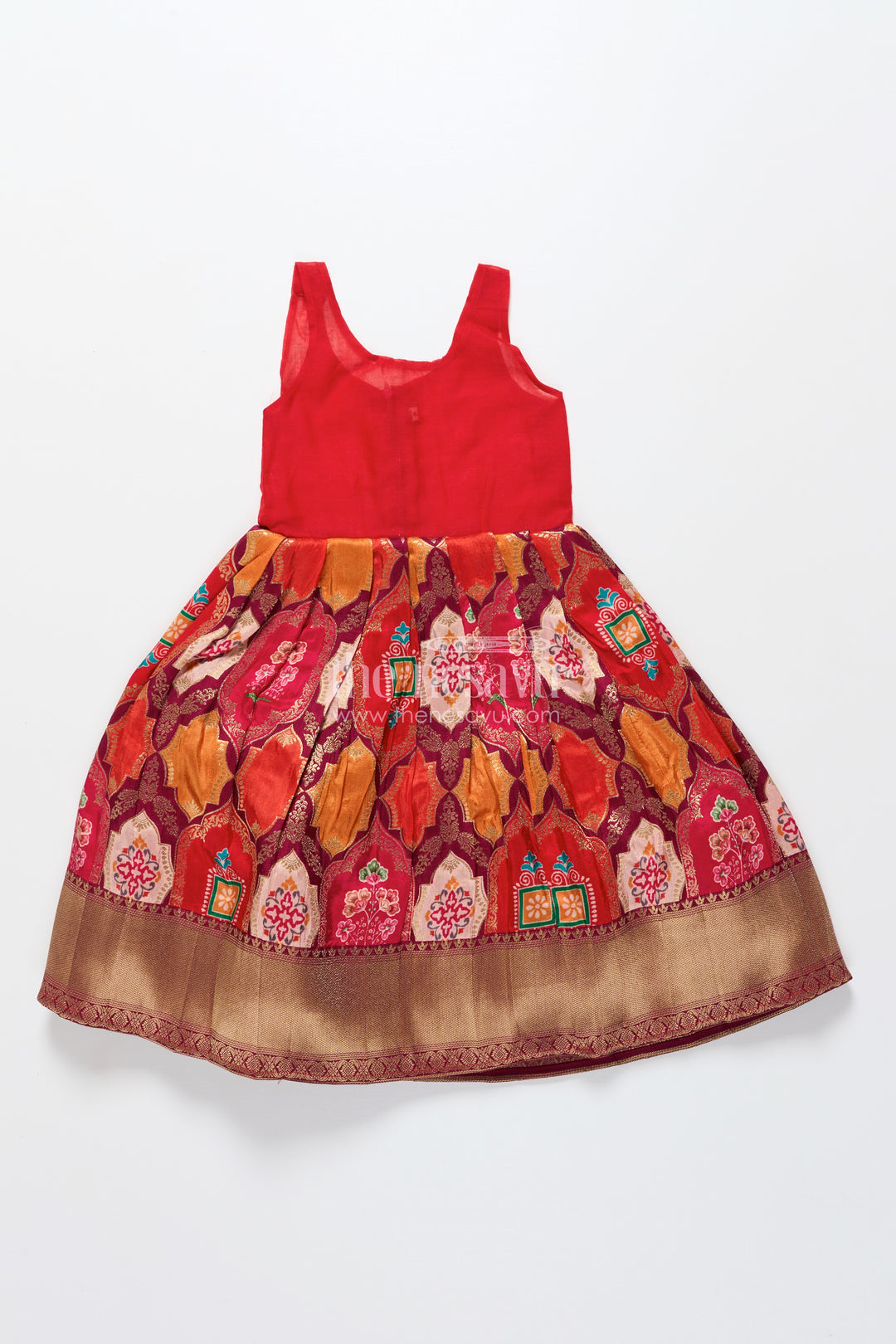 Baby Girl Pattu Pavadai for Traditional Festivals and Naming Ceremony