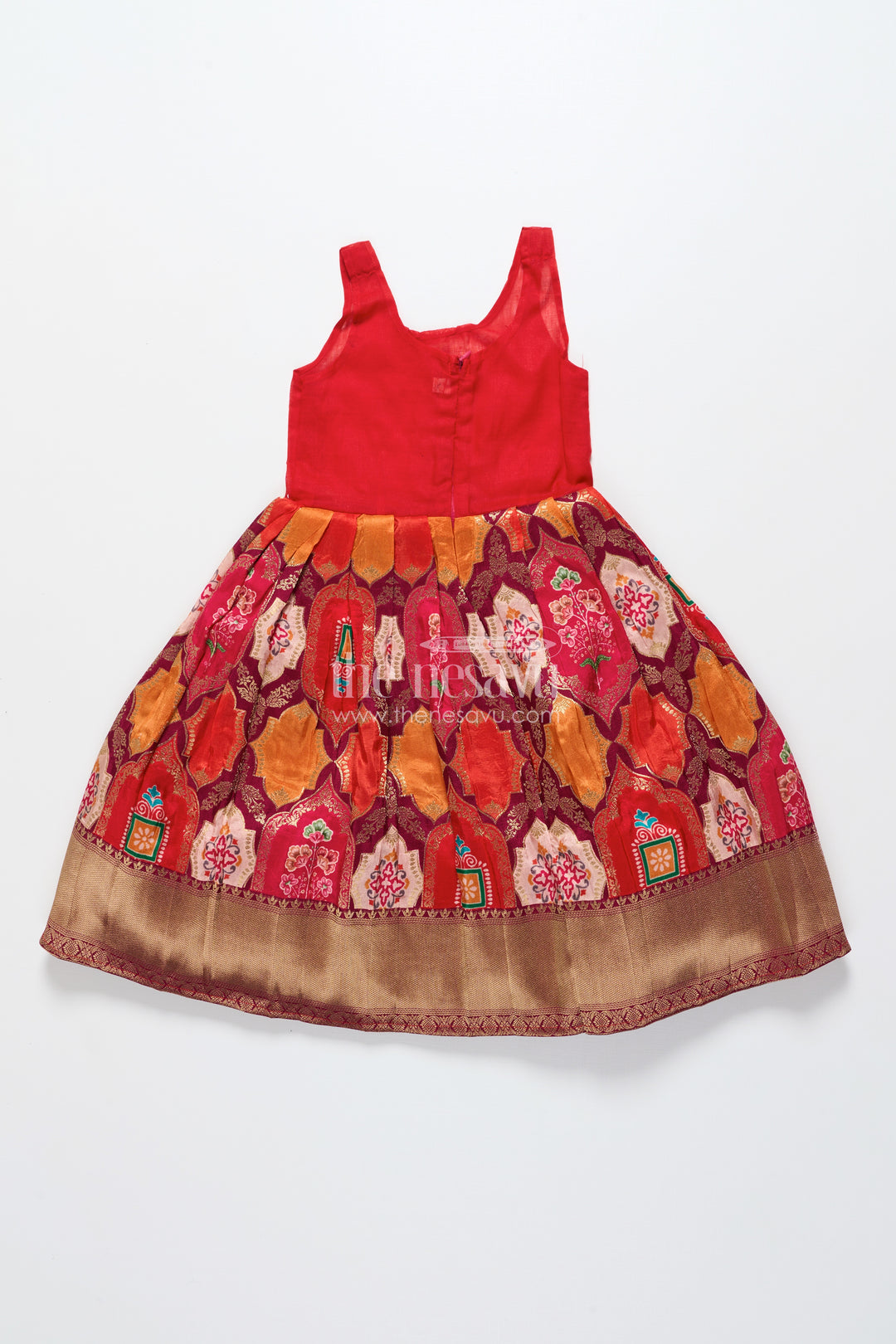 Baby Girl Pattu Pavadai for Traditional Festivals and Naming Ceremony