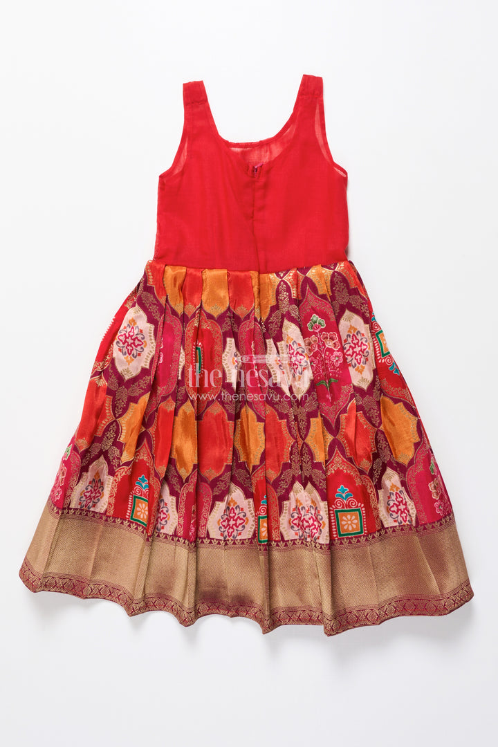 Baby Girl Pattu Pavadai for Traditional Festivals and Naming Ceremony