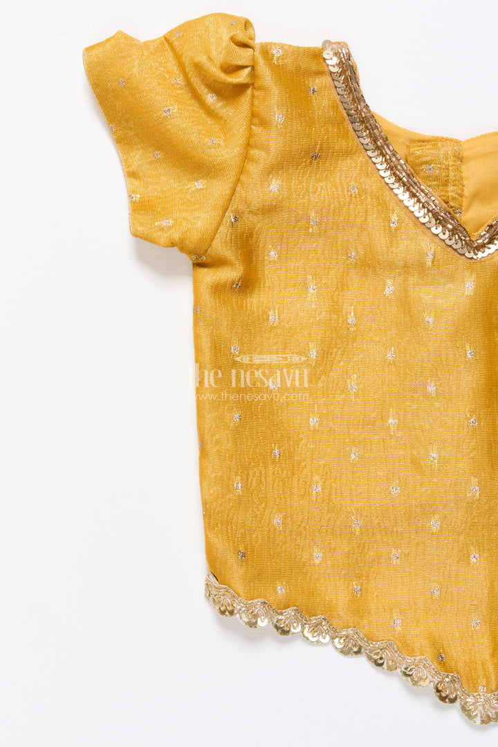 Baby Girl Pattu Pavadai for Traditional Festivals and Naming Ceremony