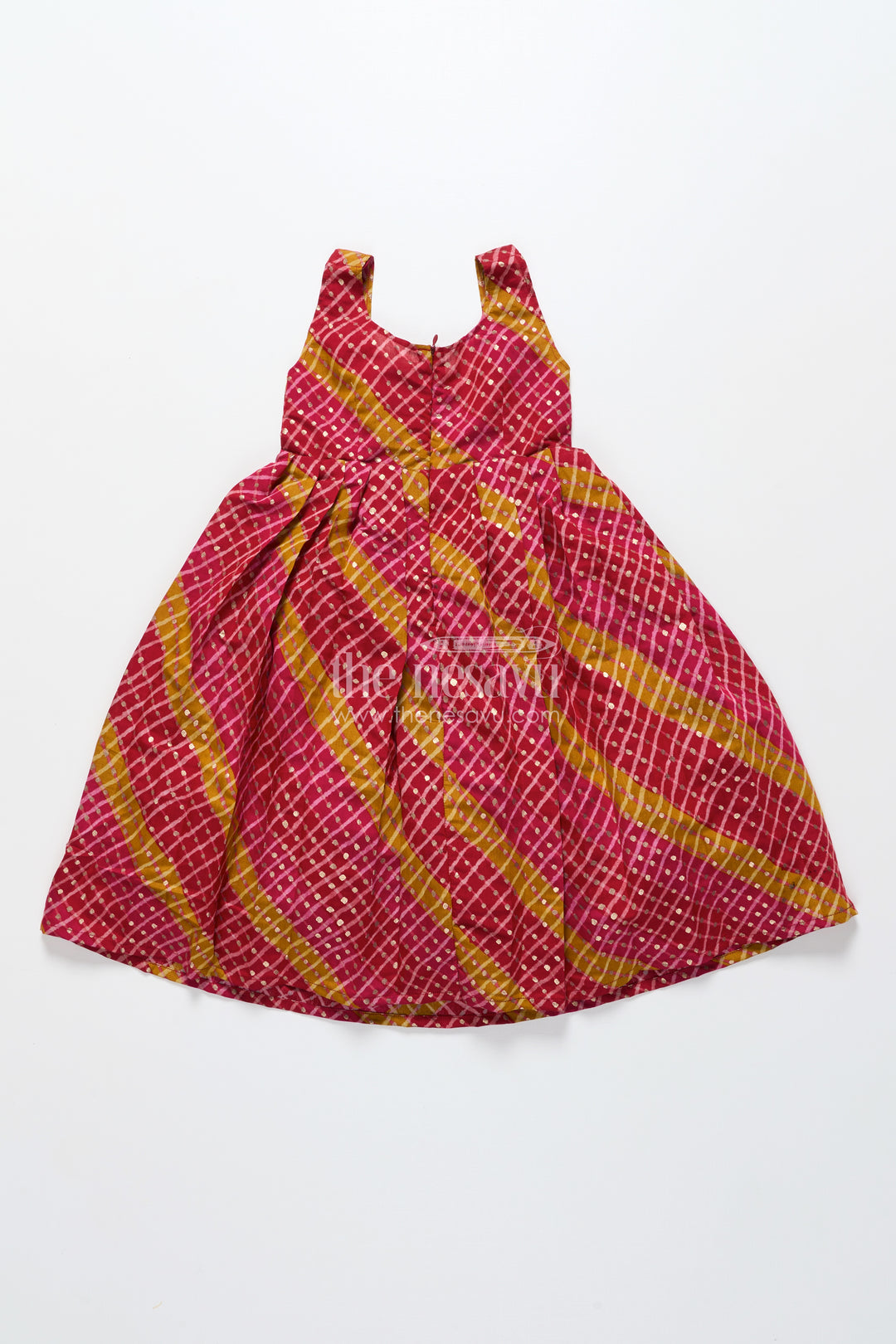 Baby Girl Cotton Frock with Patch Yoke for Festive Dressing