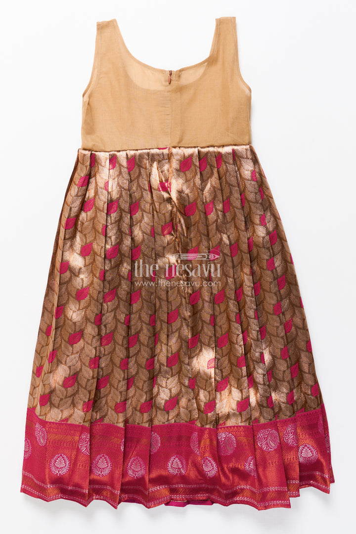 Toddler Girl Pattu Pavadai for Weddings and Heritage Functions