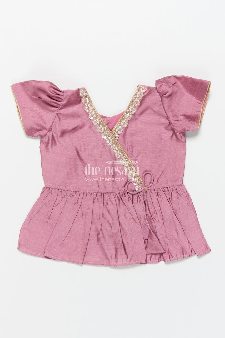 Pattu Pavadai for Baby Girls for Naming Ceremony and Family Functions