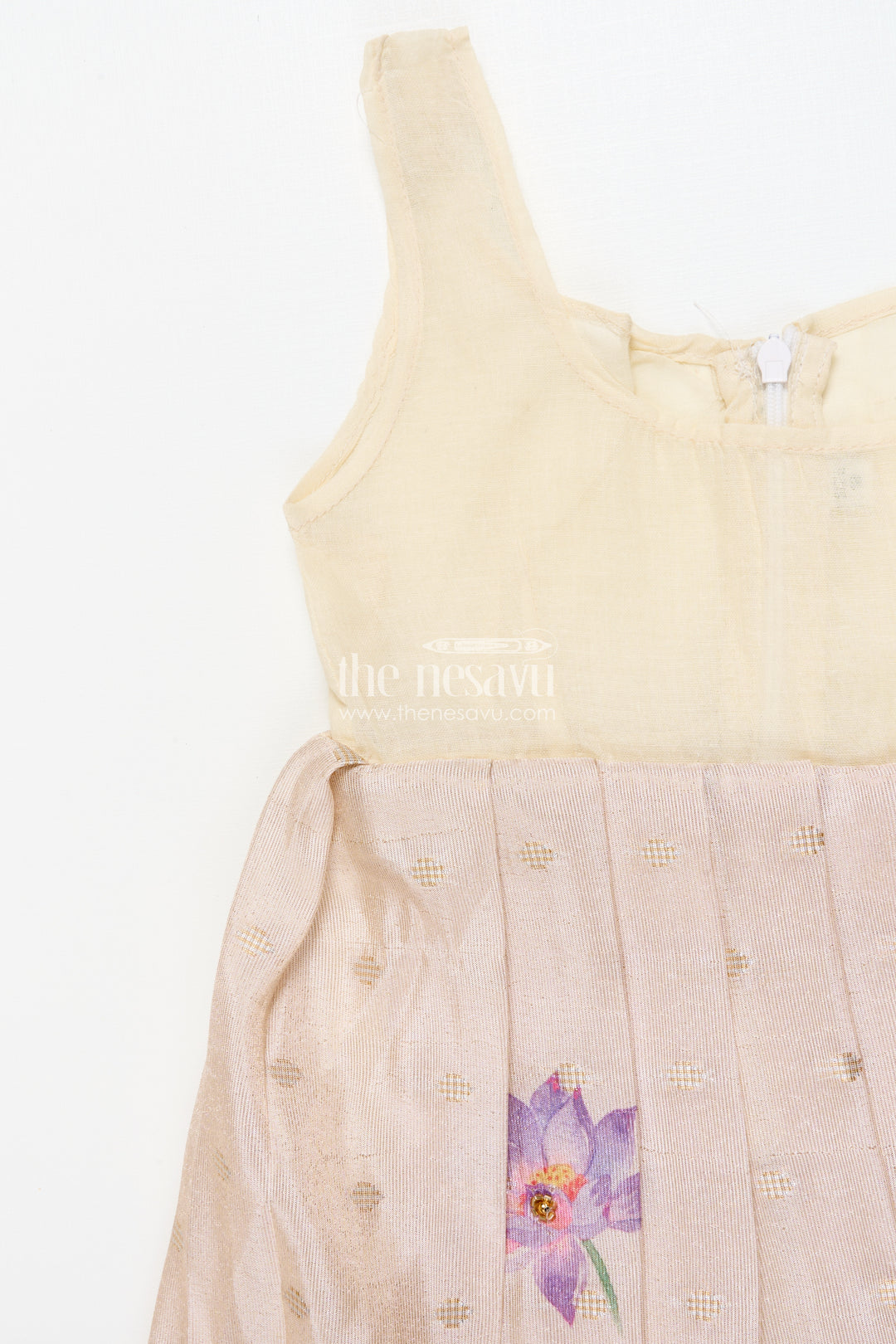 Floral Pattu Pavadai for Toddler Girls for Festive Wear and Cultural Days