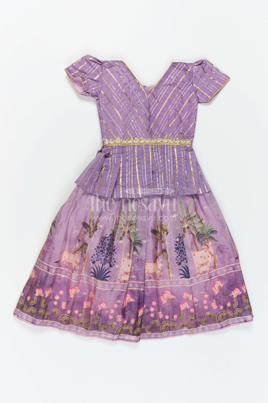 Baby Girl Pattu Pavadai for Festive Occasions and Weddings