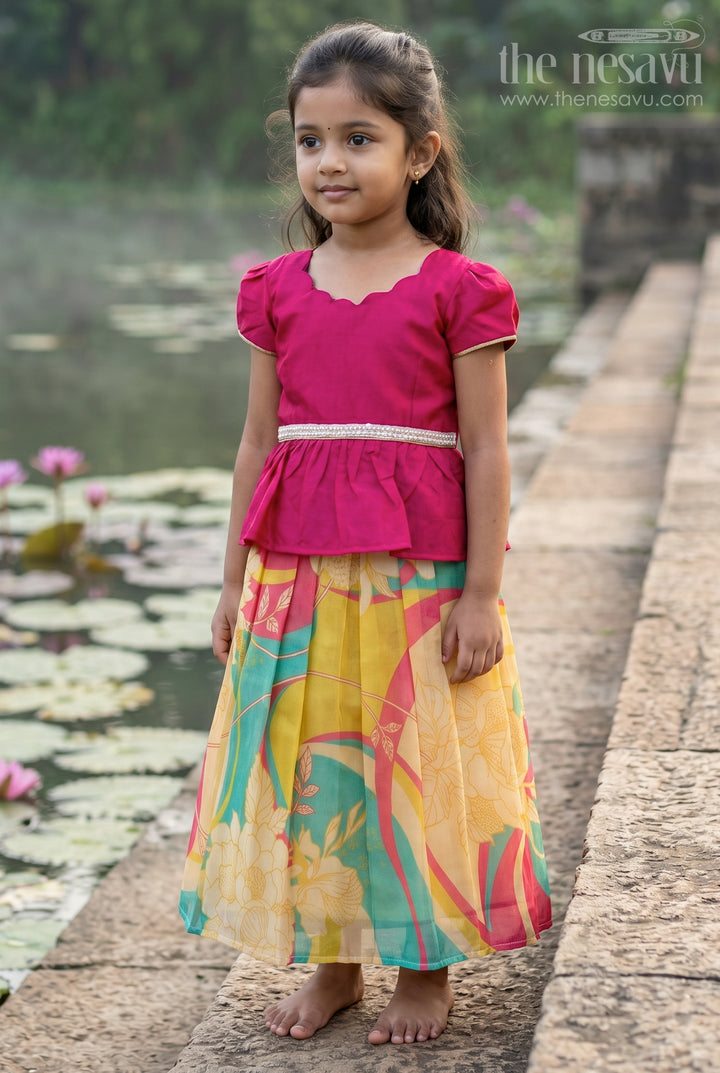 Baby Girl Pattu Pavadai Dress for Festive Family Moments