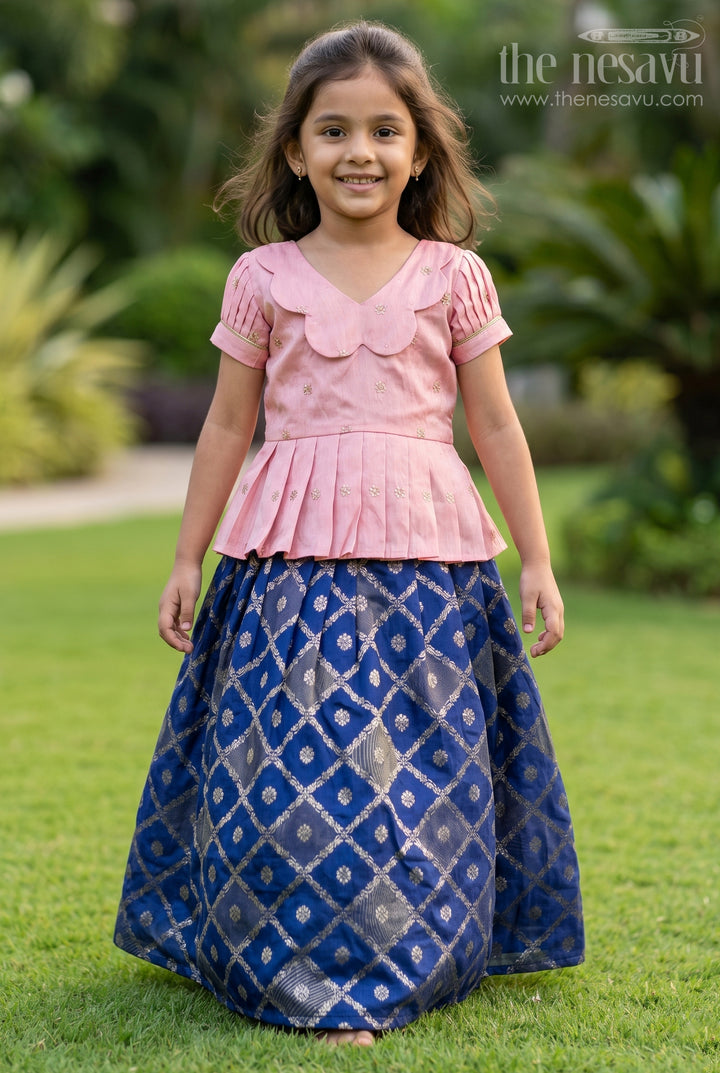Baby Girl Ethnic Pavadai Set for Festive Photo Moments