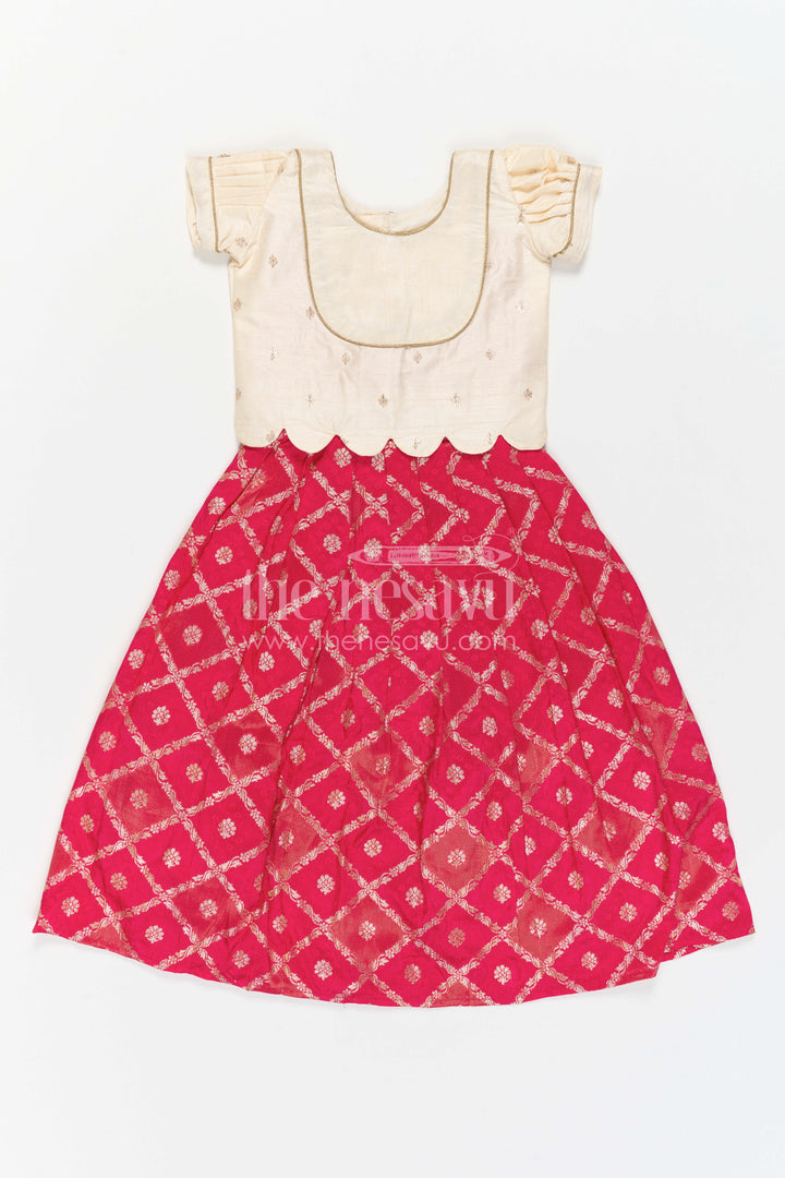 Infant Pattu Pavadai for Naming Ceremony and Temple Visit