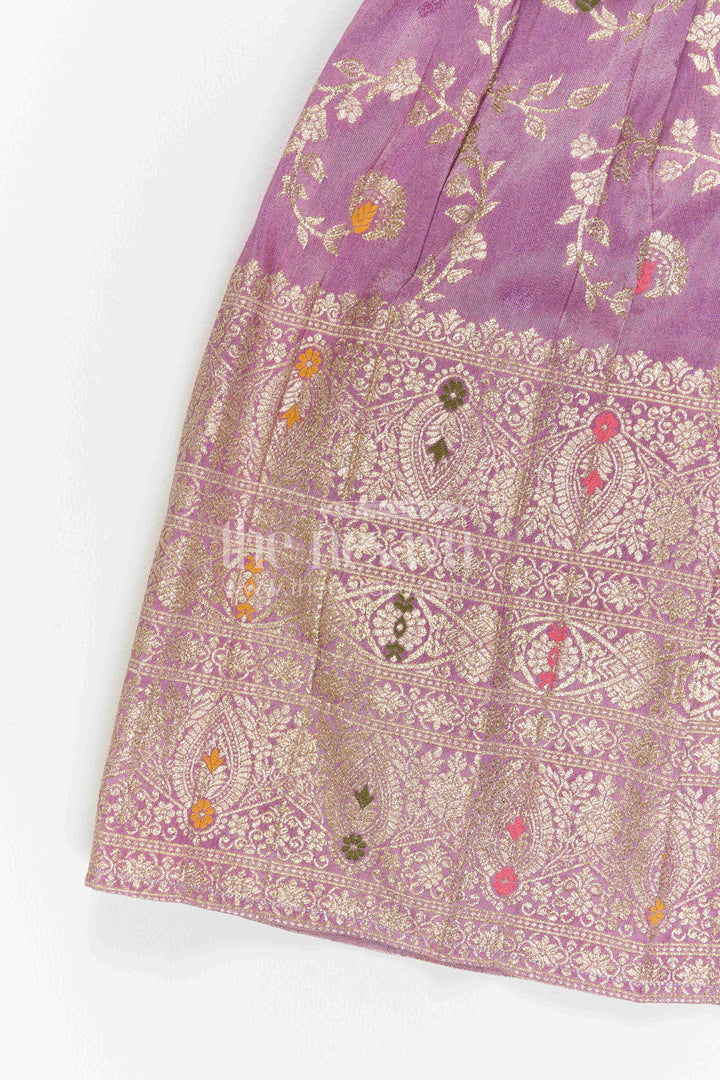 Toddler Girl Pattu Pavadai for Pooja and Ethnic Day