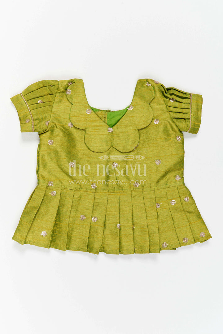 Toddler Girl Pattu Pavadai for Pooja and Ethnic Day