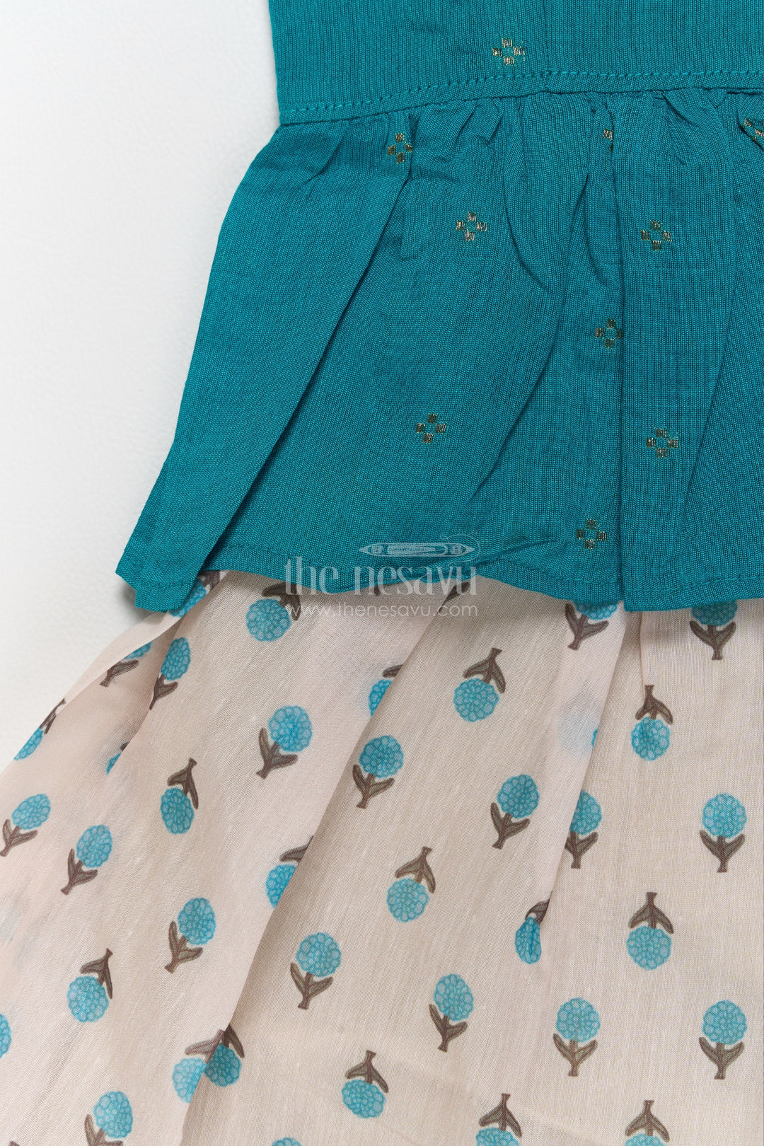 Pattu Pavadai for Girls in Green with an Occasion Ready Finish