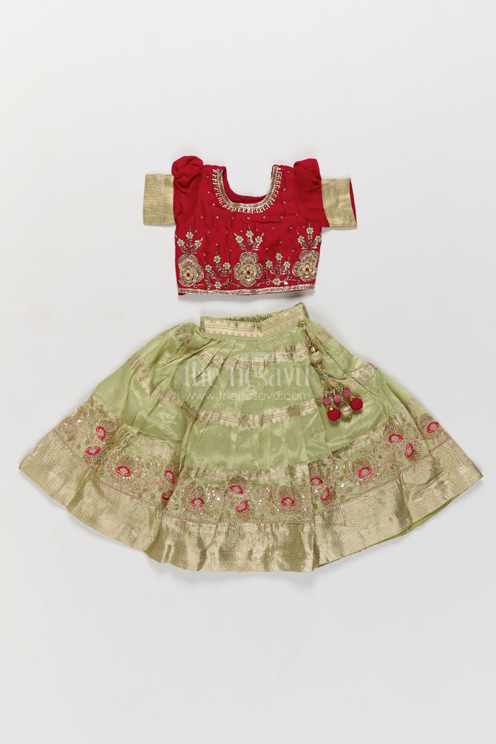 Wedding Lehenga for Girls with Thread Embroidery for Festive Occasions