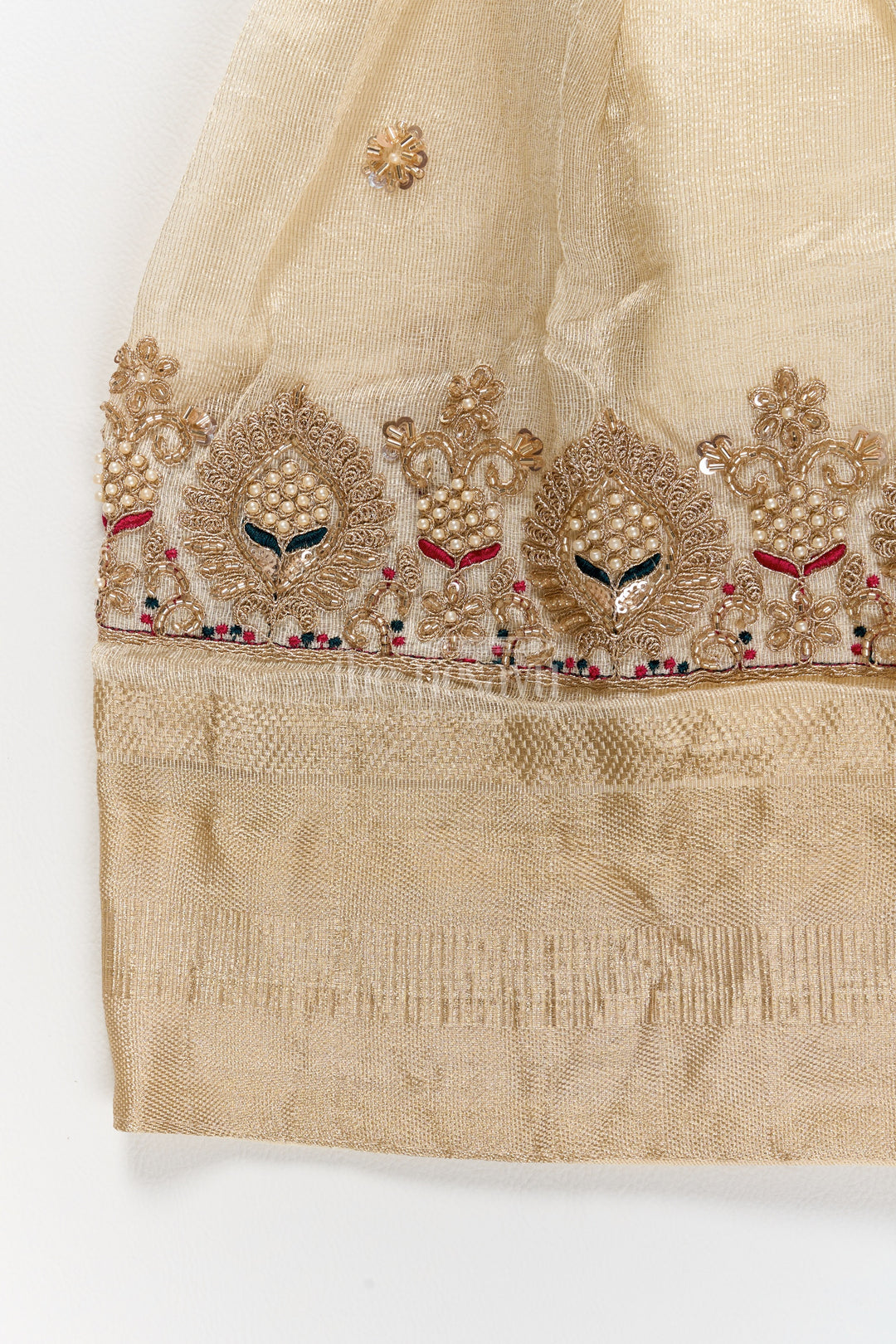 Kids Festive Lehenga in Off White for Celebrations and Photos