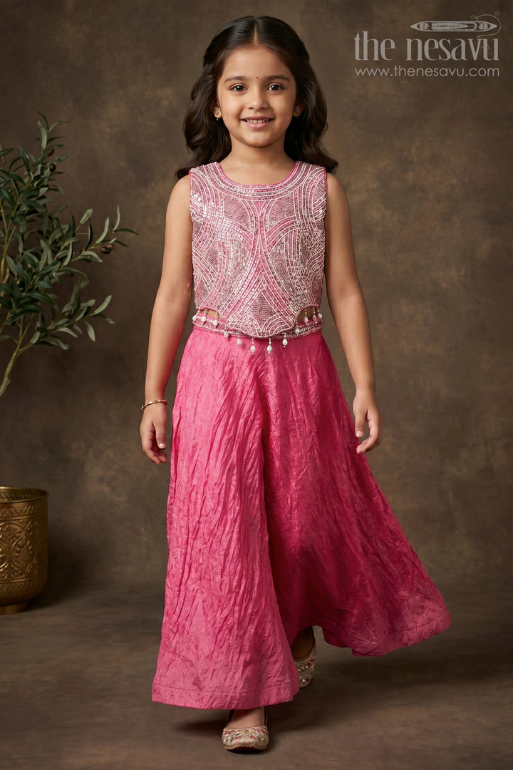 Girls Sharara Dress Set for Weddings and Events