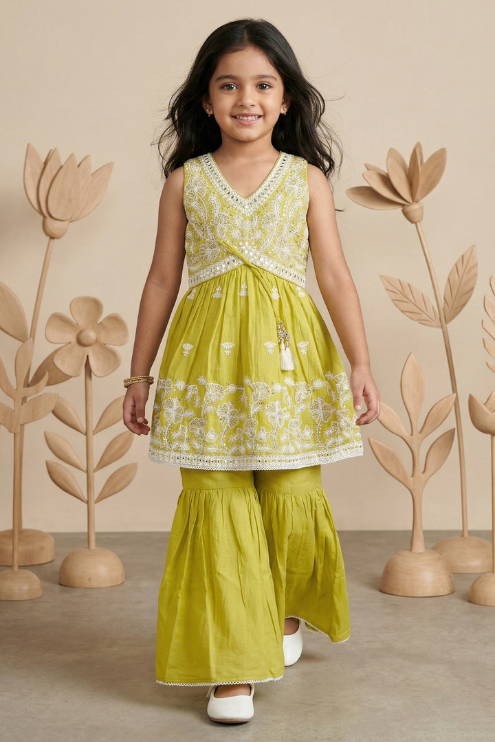 Girls Sharara Set for Festive Wear and Ethnic Functions