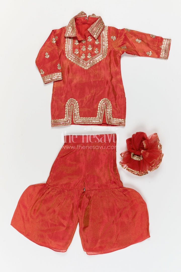 Girls Sharara Set for Event Celebrations and Traditional Wear