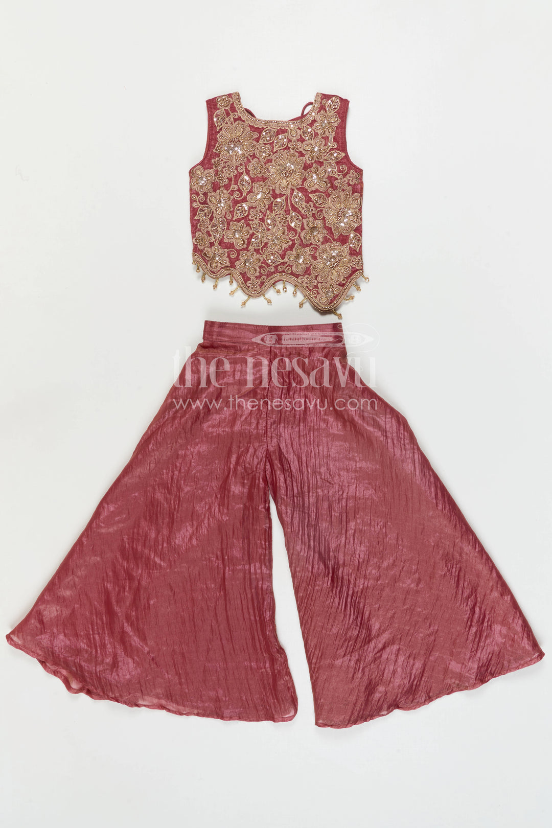 Girls Party Wear Sharara Set for Birthdays and Festive Evenings