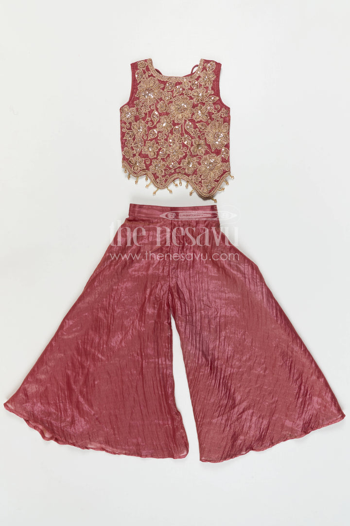 Girls Party Wear Sharara Set for Birthdays and Festive Evenings