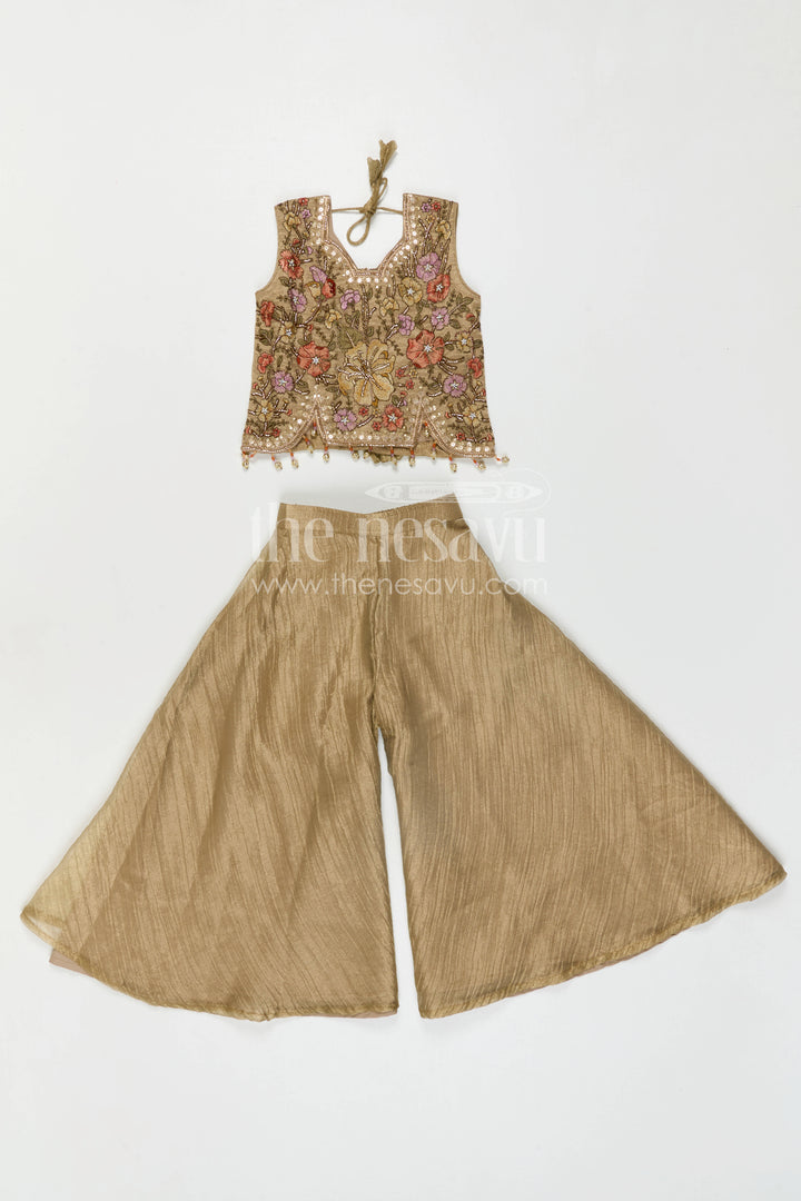 Girls Ethnic Sharara Outfit for Family Functions and Celebrations