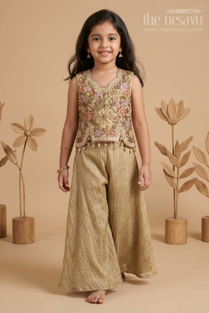 Girls Ethnic Sharara Outfit for Family Functions and Celebrations