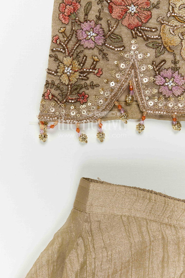 Girls Ethnic Sharara Outfit for Family Functions and Celebrations