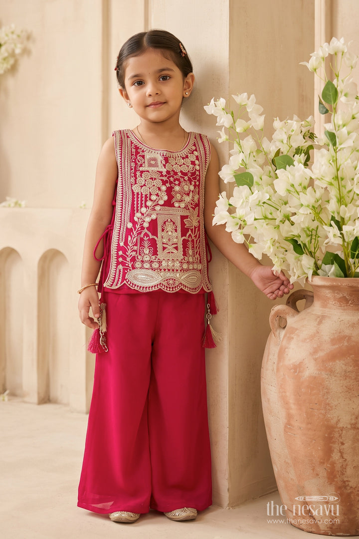 Sharara Dress for Girls in Pink for Family Celebrations