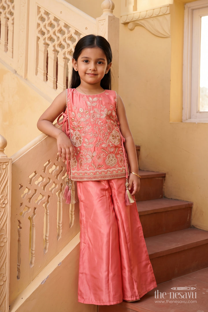 Sharara Dress for Girls in Pink for Wedding Moments