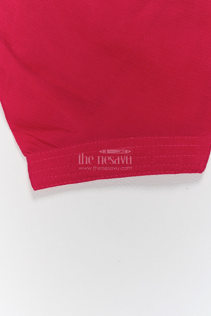 Girls Palazzo Set in Red for Festive Gatherings