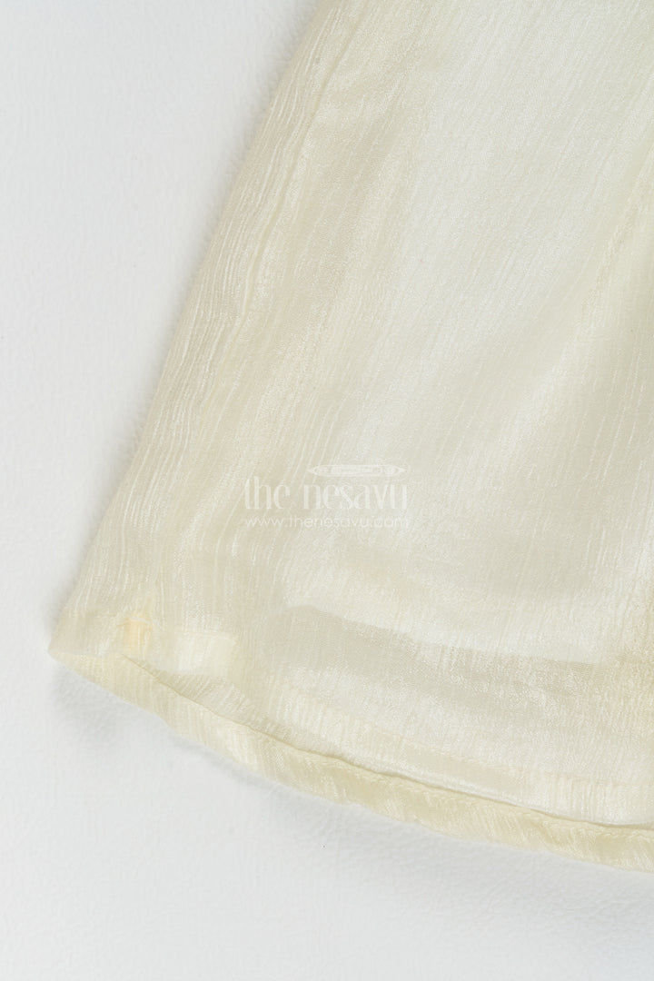 Sharara Dress for Girls in White with an Occasion Ready Finish
