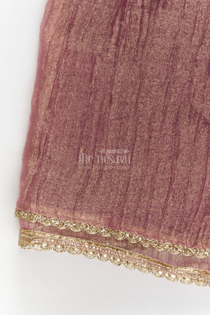 Sharara Dress for Girls in Rani with an Occasion Ready Finish